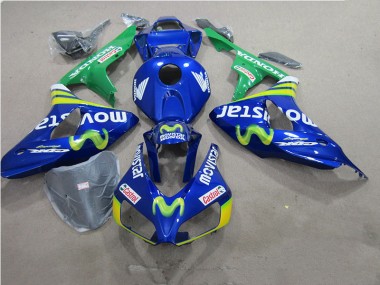 2006-2007 Blue Movistar Castrol Honda CBR1000RR Motorbike Fairings UK Factory