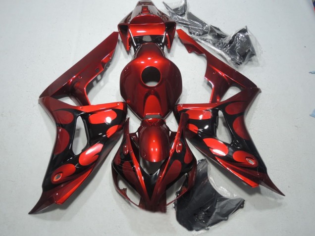 2006-2007 Red Black Honda CBR1000RR Bike Fairing Kit UK Factory 2006-2007 Red Black Honda CBR1000RR Bike Fairing Kit UK Factory