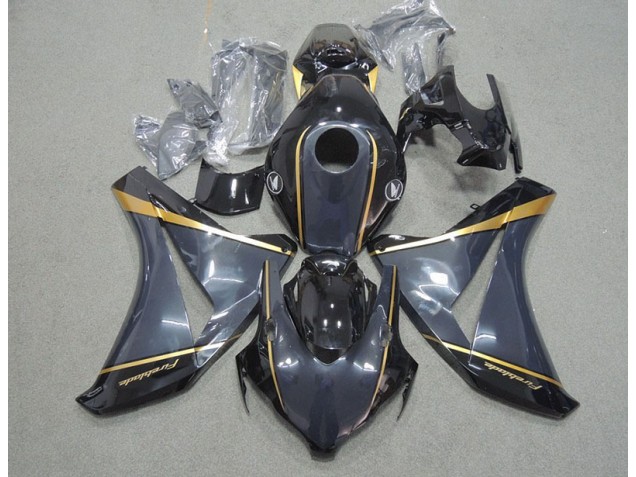 2008-2011 Black Gold Fireblade Honda CBR1000RR Motorbike Fairing Kits UK Factory 2008-2011 Black Gold Fireblade Honda CBR1000RR Motorbike Fairing Kits UK Factory