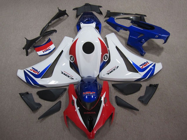 2008-2011 White Blue Red HRC Honda CBR1000RR Motor Bike Fairings UK Factory 2008-2011 White Blue Red HRC Honda CBR1000RR Motor Bike Fairings UK Factory