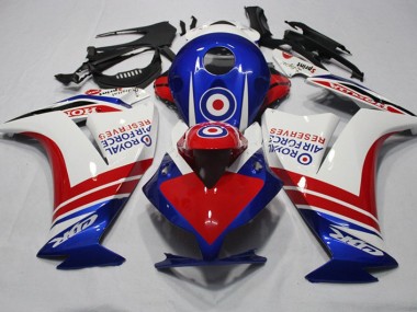 2012-2016 Blue Red Royal Air Force Reserves Honda CBR1000RR Motorcylce Fairings UK Factory