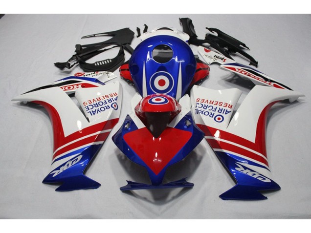 2012-2016 Blue Red Royal Air Force Reserves Honda CBR1000RR Motorcylce Fairings UK Factory 2012-2016 Blue Red Royal Air Force Reserves Honda CBR1000RR Motorcylce Fairings UK Factory