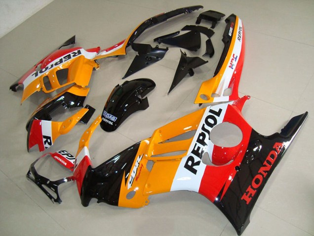 1995-1998 Orange Black Repsol Honda CBR600 F3 Motorbike Fairings UK Factory