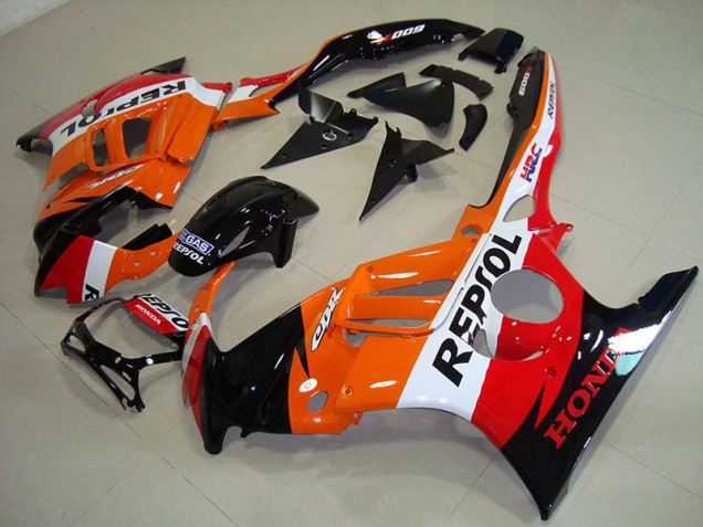 1995-1998 Black Orange Repsol Honda CBR600 F3 Replacement Fairings UK Factory 1995-1998 Black Orange Repsol Honda CBR600 F3 Replacement Fairings UK Factory