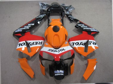 2003-2004 Orange Black Repsol Honda CBR600RR Motorcylce Fairings UK Factory