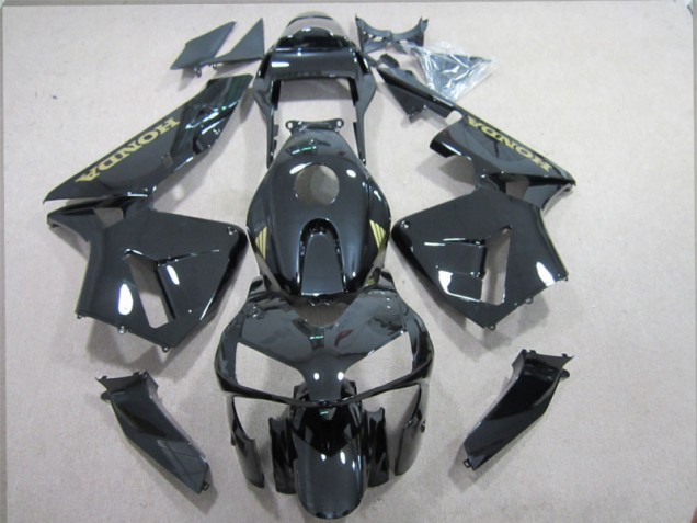 2003-2004 Black Gold Decal Honda CBR600RR Replacement Motorcycle Fairings UK Factory 2003-2004 Black Gold Decal Honda CBR600RR Replacement Motorcycle Fairings UK Factory