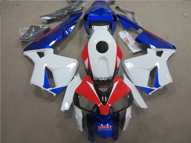 2005-2006 White Blue Red HRC Honda CBR600RR Motorcycle Fairings Kits UK Factory