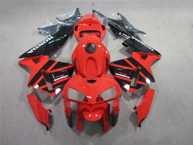 2005-2006 Red Black Honda CBR600RR Replacement Fairings UK Factory 2005-2006 Red Black Honda CBR600RR Replacement Fairings UK Factory