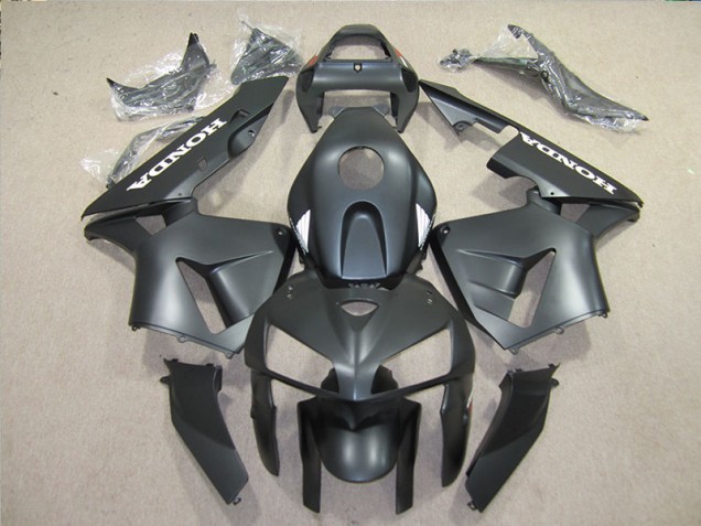 2005-2006 Black Honda CBR600RR Motorcycle Fairings Kit UK Factory 2005-2006 Black Honda CBR600RR Motorcycle Fairings Kit UK Factory