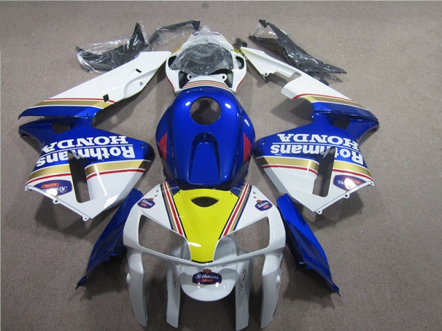 2005-2006 Blue White Rothmans Honda CBR600RR Moto Fairings UK Factory 2005-2006 Blue White Rothmans Honda CBR600RR Moto Fairings UK Factory