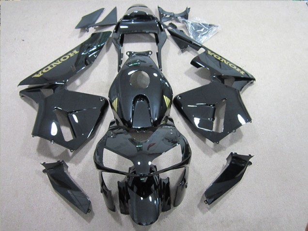 2005-2006 Black Gold Decal Honda CBR600RR Motorbike Fairings UK Factory 2005-2006 Black Gold Decal Honda CBR600RR Motorbike Fairings UK Factory
