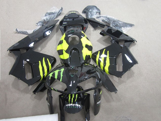 2005-2006 Black Green Monster Honda CBR600RR Motor Bike Fairings UK Factory 2005-2006 Black Green Monster Honda CBR600RR Motor Bike Fairings UK Factory
