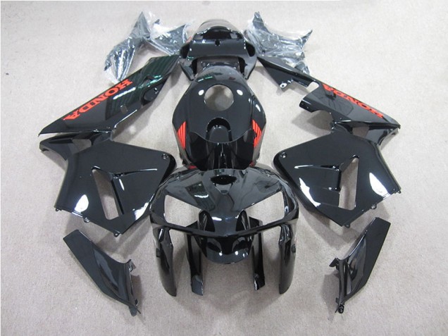 2005-2006 Black with Red Honda CBR600RR Motorcycle Bodywork UK Factory 2005-2006 Black with Red Honda CBR600RR Motorcycle Bodywork UK Factory