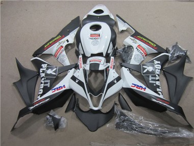 2007-2008 Black White HRC Honda CBR600RR Motorcycle Fairing Kits UK Factory