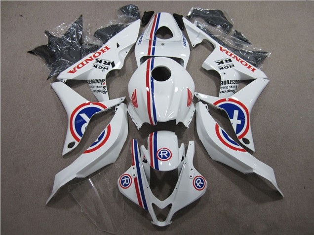 2007-2008 White R Honda CBR600RR Motorcycle Fairings Kits UK Factory 2007-2008 White R Honda CBR600RR Motorcycle Fairings Kits UK Factory