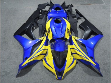 2007-2008 Black Blue Yellow Honda CBR600RR Bike Fairings UK Factory
