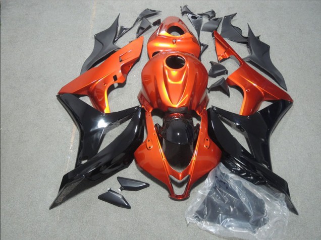 2007-2008 Orange Black Honda CBR600RR Motorbike Fairing UK Factory 2007-2008 Orange Black Honda CBR600RR Motorbike Fairing UK Factory