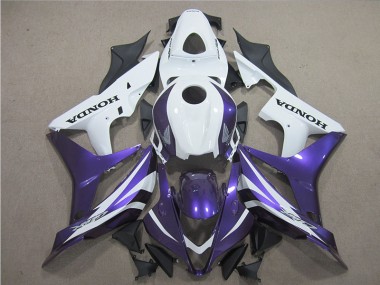 2007-2008 Purple White Honda CBR600RR Motor Bike Fairings UK Factory