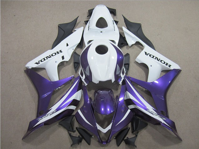 2007-2008 Purple White Honda CBR600RR Motor Bike Fairings UK Factory 2007-2008 Purple White Honda CBR600RR Motor Bike Fairings UK Factory