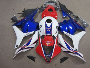 2009-2012 Red White Blue HRC Honda CBR600RR Motorcycle Fairing Kits UK Factory