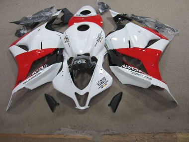 2009-2012 White Red Honda CBR600RR Motorcycle Fairing Kits UK Factory