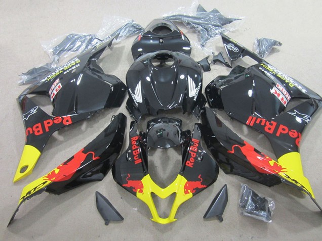2009-2012 Black Red Bull Honda CBR600RR Replacement Motorcycle Fairing Kits UK Factory 2009-2012 Black Red Bull Honda CBR600RR Replacement Motorcycle Fairing Kits UK Factory