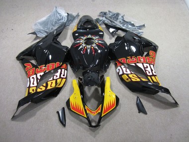 2009-2012 Black Yellow Honda CBR600RR Motorcycle Fairing UK Factory