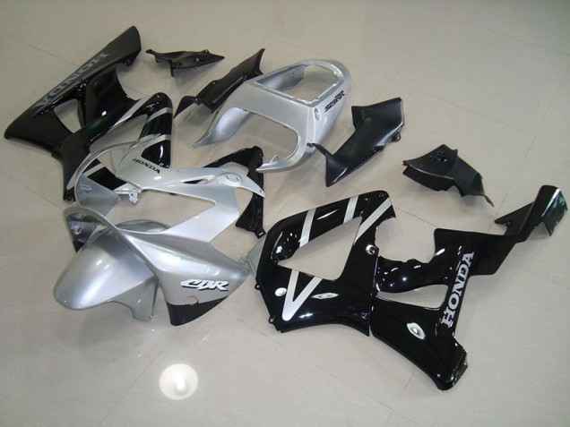 2000-2001 Black Silver Honda CBR900RR 929 Replacement Fairings UK Factory 2000-2001 Black Silver Honda CBR900RR 929 Replacement Fairings UK Factory