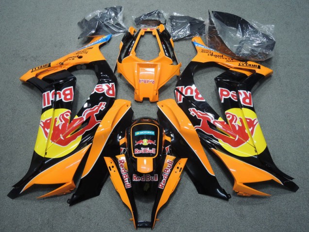 2011-2015 Black Orange Red Bull Kawasaki ZX10R Replacement Fairings UK Factory 2011-2015 Black Orange Red Bull Kawasaki ZX10R Replacement Fairings UK Factory