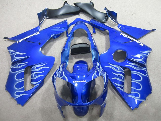 2000-2001 Blue White Flame Kawasaki ZX12R Motorcylce Fairings UK Factory 2000-2001 Blue White Flame Kawasaki ZX12R Motorcylce Fairings UK Factory