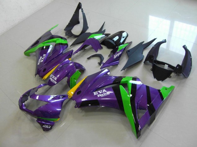 2008-2012 Purple EVA Racing Kawasaki ZX250R Bike Fairing UK Factory 2008-2012 Purple EVA Racing Kawasaki ZX250R Bike Fairing UK Factory