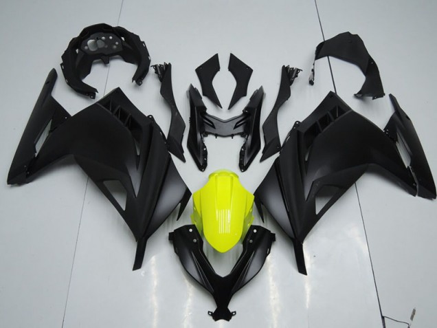 2013-2016 Black Yellow Kawasaki ZX300R Replacement Motorcycle Fairings UK Factory 2013-2016 Black Yellow Kawasaki ZX300R Replacement Motorcycle Fairings UK Factory