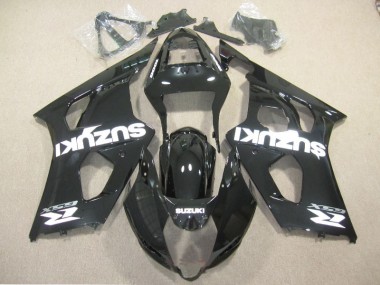 2003-2004 Black White Decal Suzuki GSXR1000 Motor Bike Fairings UK Factory