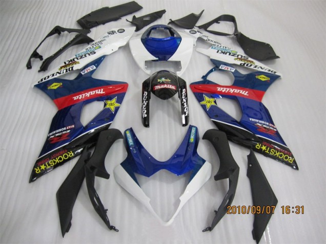 2005-2006 Blue Black Rockstar Suzuki GSXR1000 Replacement Motorcycle Fairings UK Factory 2005-2006 Blue Black Rockstar Suzuki GSXR1000 Replacement Motorcycle Fairings UK Factory