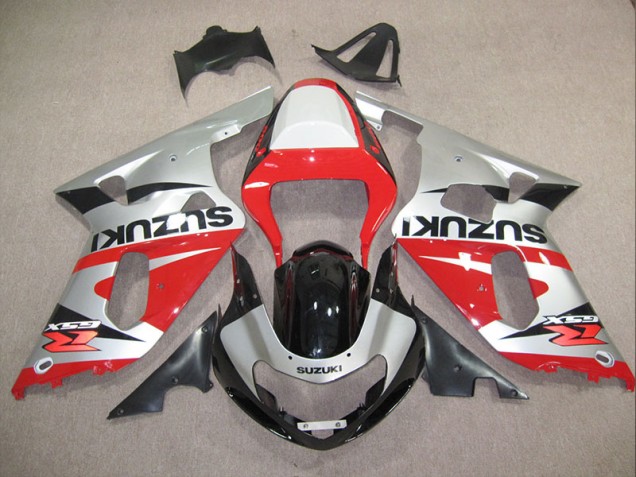 2001-2003 Red Silver Suzuki GSXR600 Motorcylce Fairings UK Factory 2001-2003 Red Silver Suzuki GSXR600 Motorcylce Fairings UK Factory