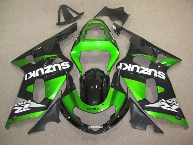 2001-2003 Black Green Suzuki GSXR600 Motorbike Fairing UK Factory 2001-2003 Black Green Suzuki GSXR600 Motorbike Fairing UK Factory