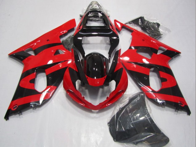 2001-2003 Black Red Suzuki GSXR600 Motorbike Fairing UK Factory 2001-2003 Black Red Suzuki GSXR600 Motorbike Fairing UK Factory