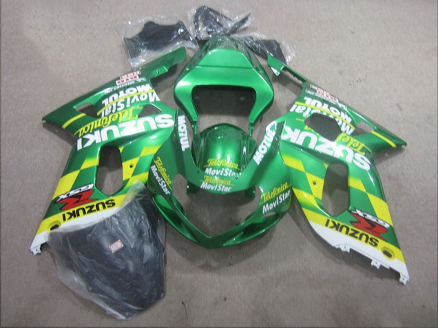 2001-2003 Telefunica Movistar Suzuki GSXR600 Motor Bike Fairings UK Factory 2001-2003 Telefunica Movistar Suzuki GSXR600 Motor Bike Fairings UK Factory