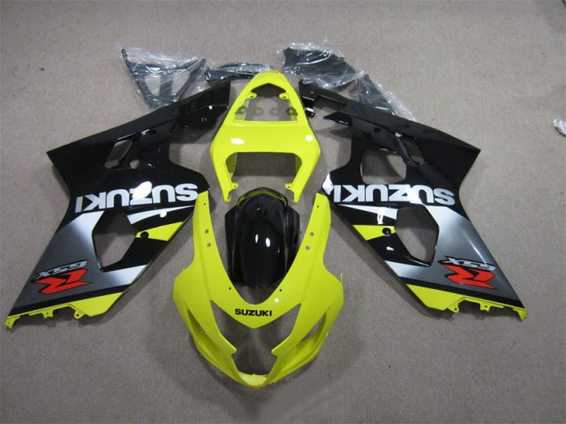 2004-2005 Yellow Black Suzuki GSXR600 Motorcycle Bodywork UK Factory 2004-2005 Yellow Black Suzuki GSXR600 Motorcycle Bodywork UK Factory