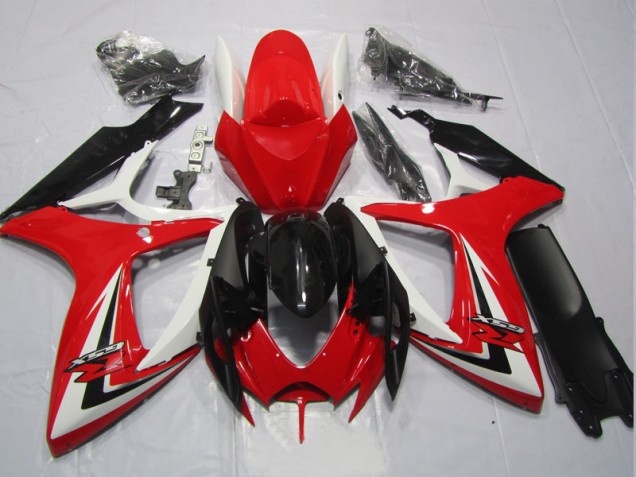 2006-2007 Black Red Suzuki GSXR600 Replacement Motorcycle Fairings UK Factory 2006-2007 Black Red Suzuki GSXR600 Replacement Motorcycle Fairings UK Factory