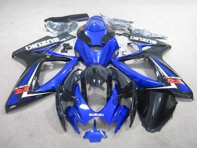 2006-2007 Black Blue Suzuki GSXR600 Motorcycle Fairings Kit UK Factory 2006-2007 Black Blue Suzuki GSXR600 Motorcycle Fairings Kit UK Factory