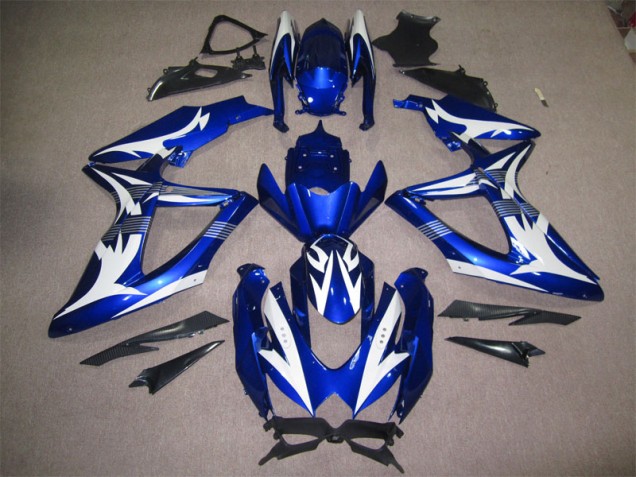2008-2010 Blue White Suzuki GSXR600 Motorcycle Bodywork UK Factory 2008-2010 Blue White Suzuki GSXR600 Motorcycle Bodywork UK Factory