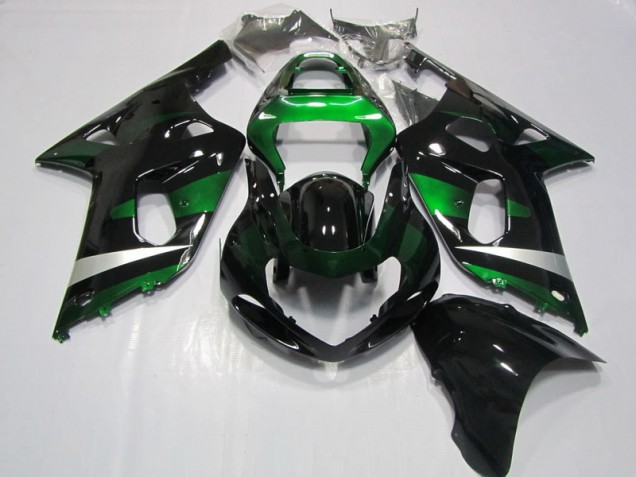 2001-2003 Black Green Suzuki GSXR750 Motorcycle Fairing UK Factory 2001-2003 Black Green Suzuki GSXR750 Motorcycle Fairing UK Factory