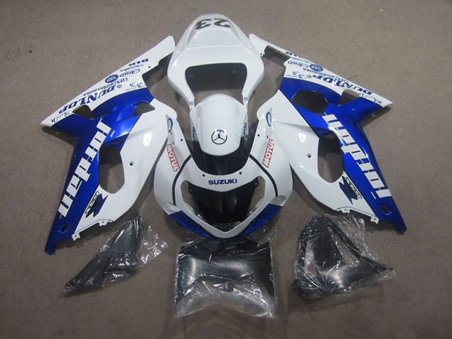 2001-2003 White Blue Motul Suzuki GSXR750 Motorcycle Fairing Kit UK Factory 2001-2003 White Blue Motul Suzuki GSXR750 Motorcycle Fairing Kit UK Factory