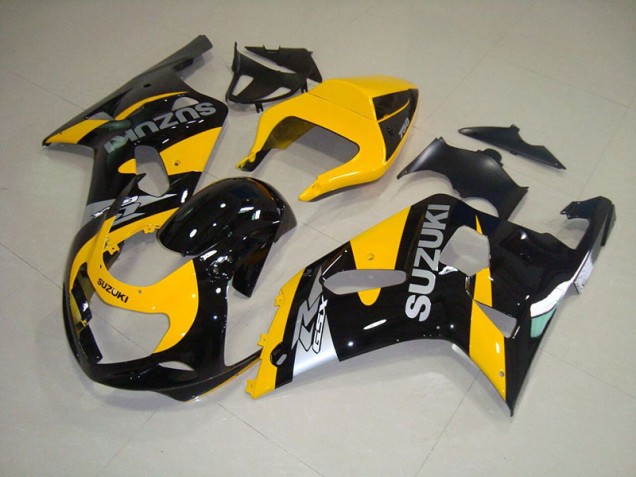 2001-2003 Yellow Black Suzuki GSXR750 Bike Fairing UK Factory 2001-2003 Yellow Black Suzuki GSXR750 Bike Fairing UK Factory