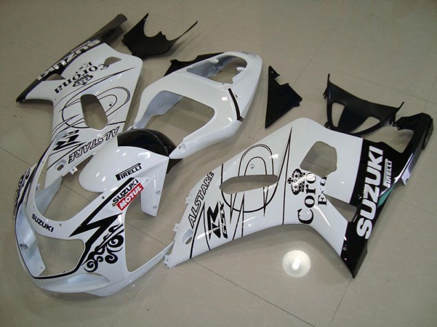 2001-2003 White Alstare Motul Suzuki GSXR750 Motor Bike Fairings UK Factory 2001-2003 White Alstare Motul Suzuki GSXR750 Motor Bike Fairings UK Factory