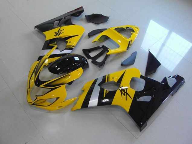 2004-2005 Yellow Black Suzuki GSXR750 Moto Fairings UK Factory 2004-2005 Yellow Black Suzuki GSXR750 Moto Fairings UK Factory