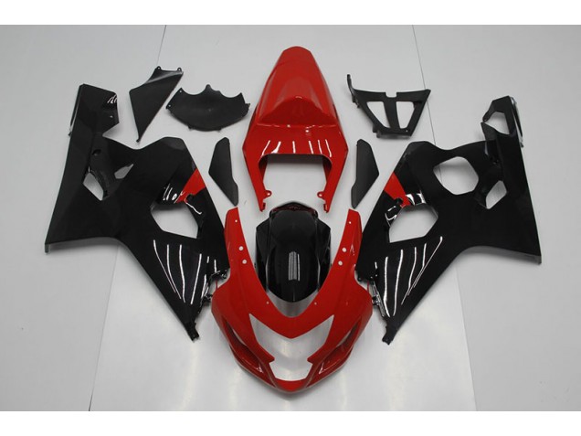 2004-2005 Red Black Suzuki GSXR750 Motorcylce Fairings UK Factory 2004-2005 Red Black Suzuki GSXR750 Motorcylce Fairings UK Factory