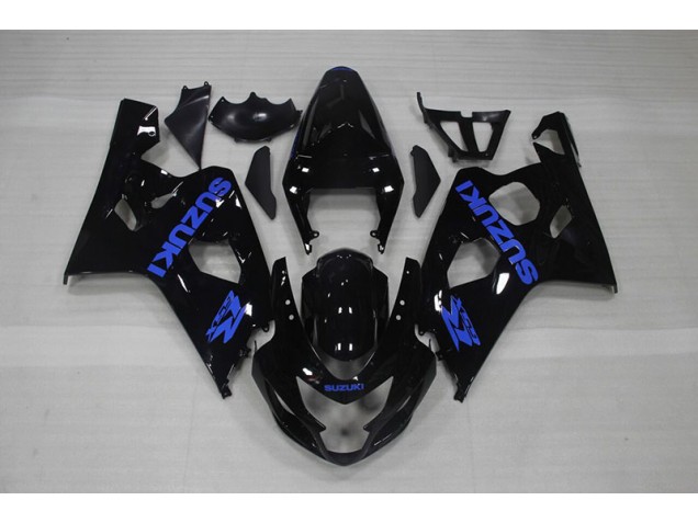 2004-2005 Black Blue Decal Suzuki GSXR750 Motorcycle Fairing Kits UK Factory 2004-2005 Black Blue Decal Suzuki GSXR750 Motorcycle Fairing Kits UK Factory