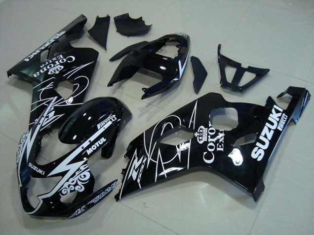 2004-2005 White Corona Extra Motul Suzuki GSXR750 Motorbike Fairing UK Factory 2004-2005 White Corona Extra Motul Suzuki GSXR750 Motorbike Fairing UK Factory